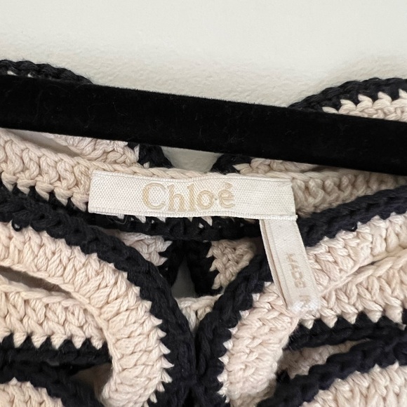 Chloe circular crochet tank top L - Picture 5 of 6